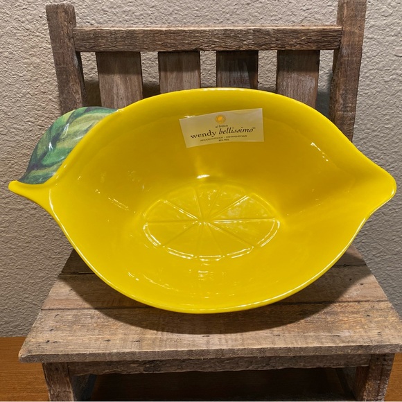 Lemon Serving Bowl, Melamine Lemon Shaped Serving Bowl, Lemon Bowl, Lemon Decor - Picture 8 of 13